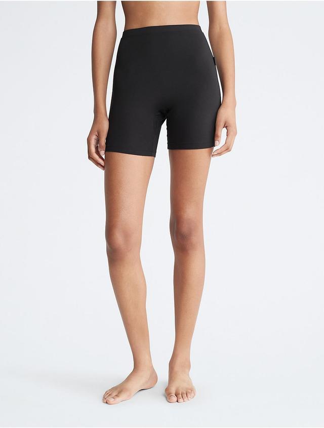 Calvin Klein Womens Ultra-Light Lounge Bike Shorts - Black - XL Product Image