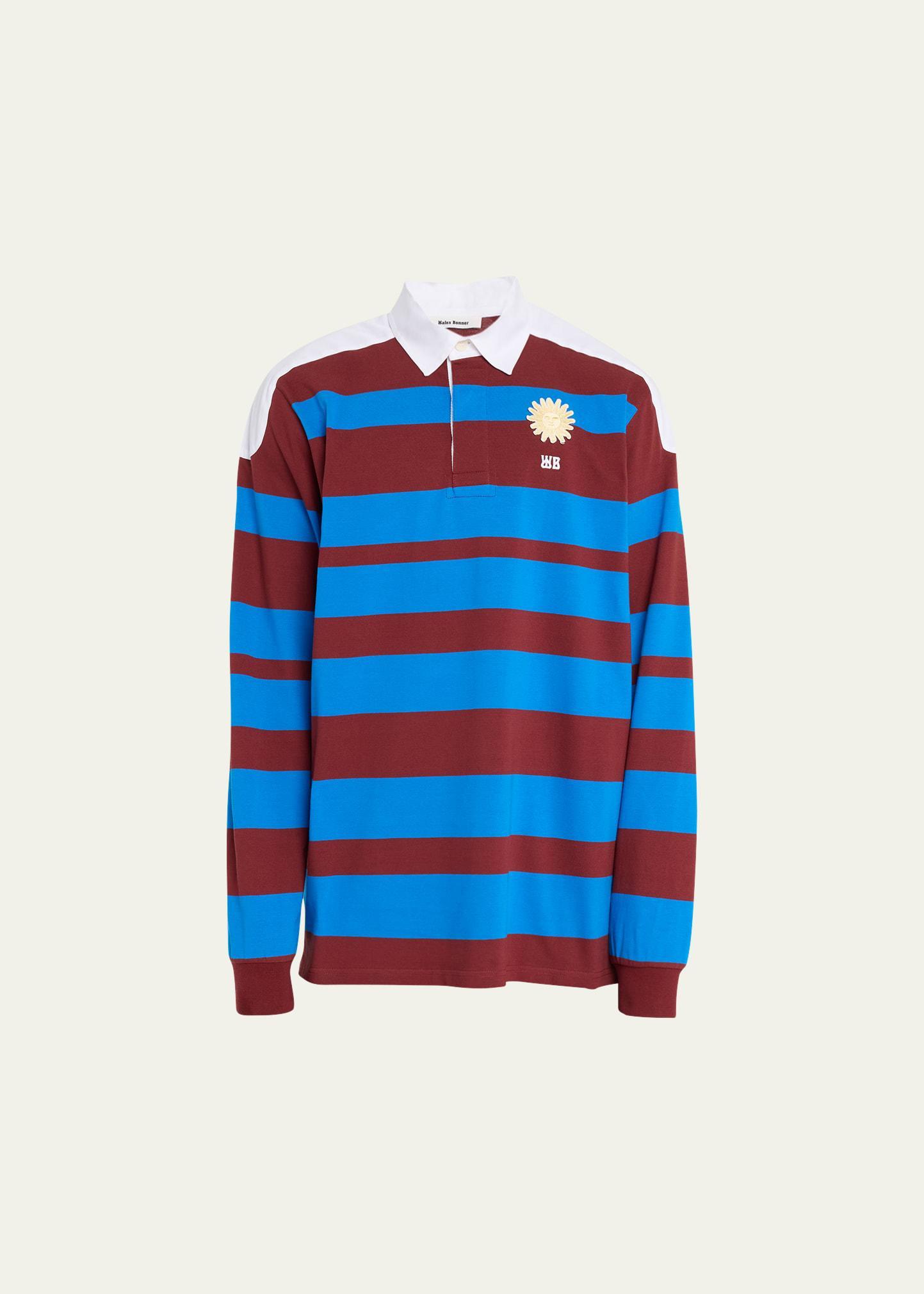 Mens Block Stripe Rugby Shirt Product Image