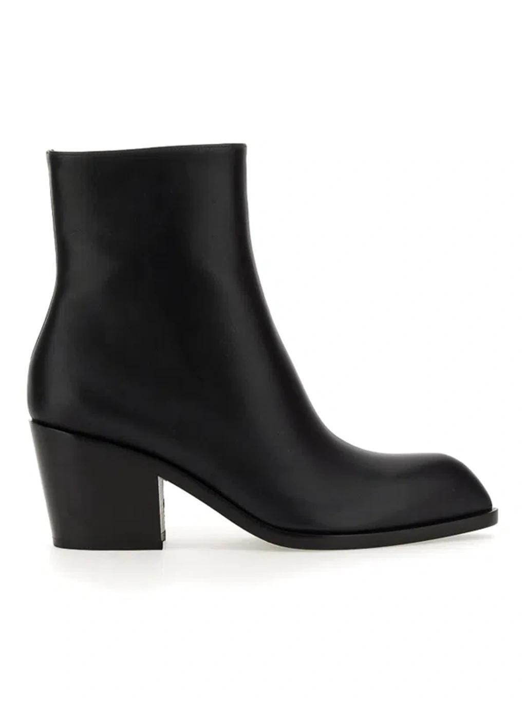 Leather Boot In Black Product Image