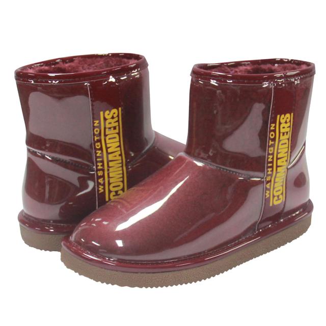 Womens Cuce Burgundy Washington Commanders Water Resistant Faux Shearling Boots Product Image