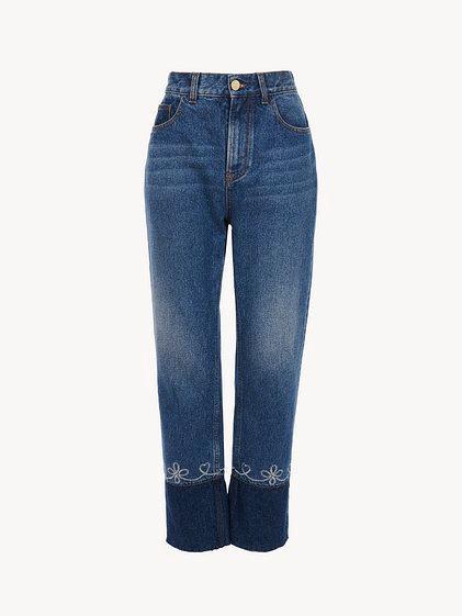 Masaya cropped straight jeans Product Image