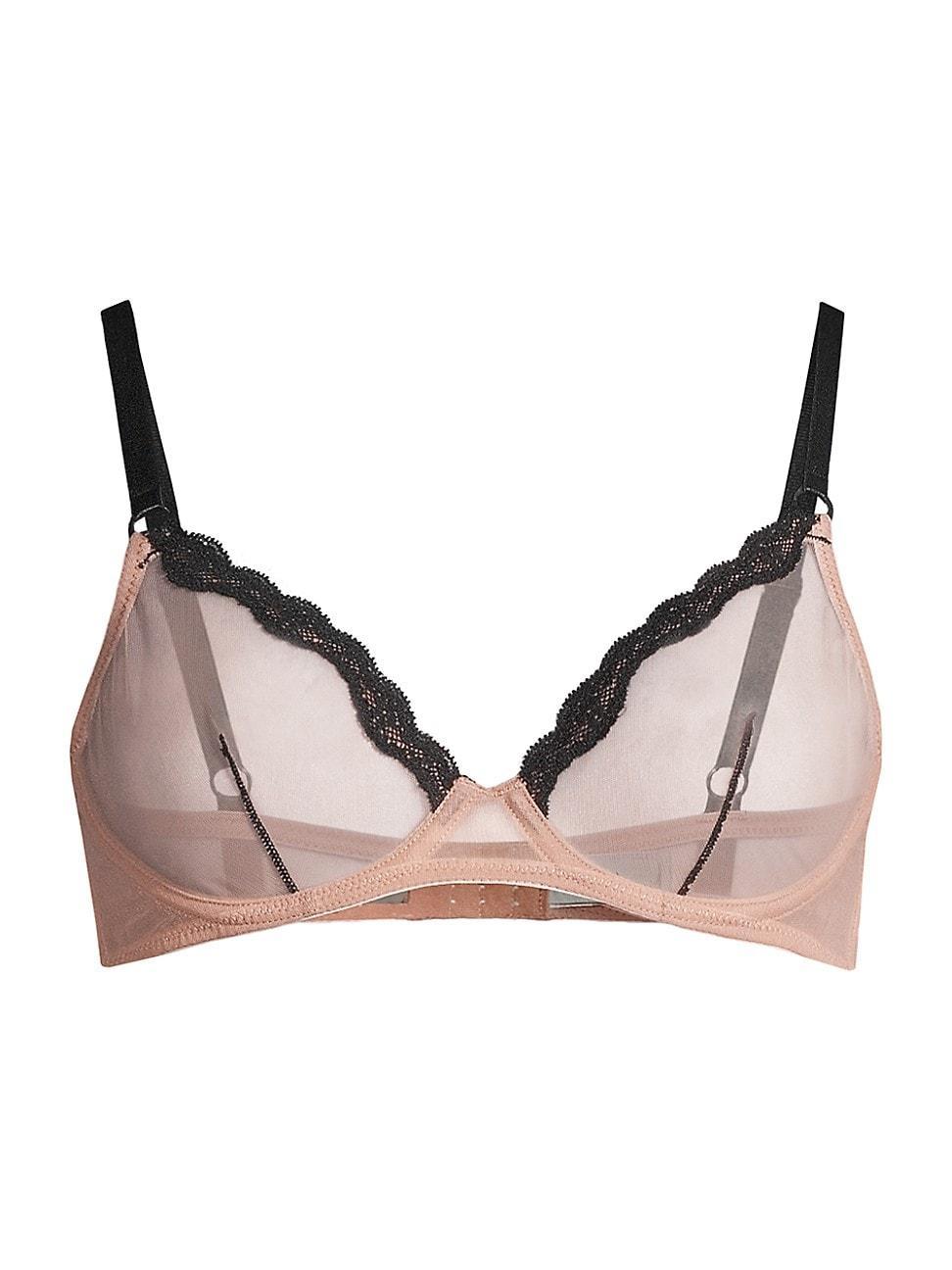 Womens Sheer Tulle Demi Bra Product Image