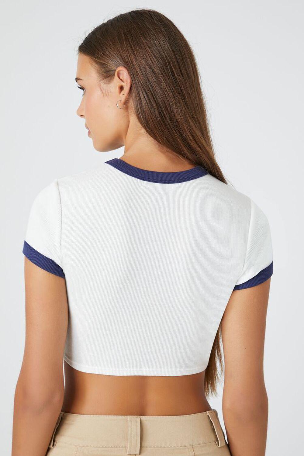 Memphis Graphic Ringer Cropped Tee | Forever 21 Product Image