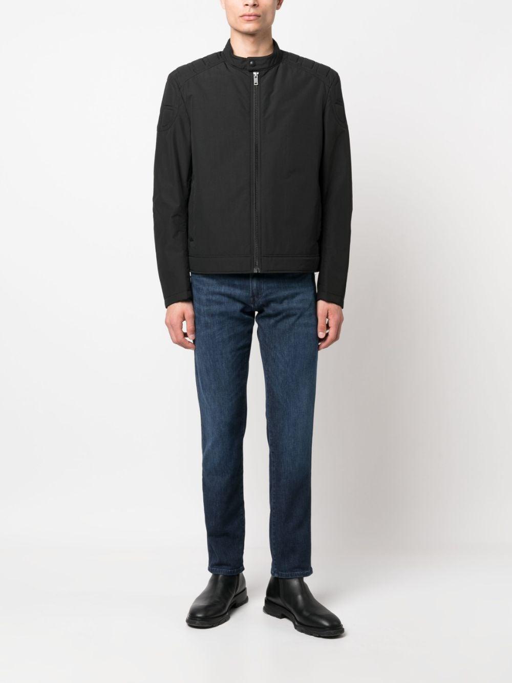 Logo-patch Zip-up Jacket In Black Product Image