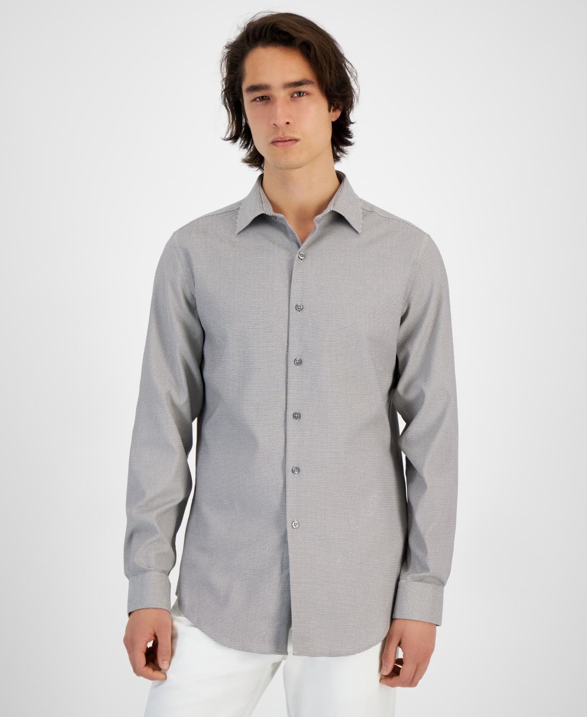 Alfani Mens Slim-Fit Dobby Dress Shirt, Created for Macys Product Image