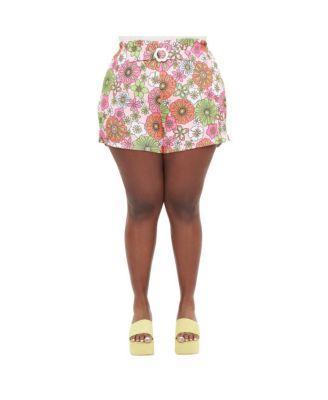 Plus Size 1960s Retro Shorts Product Image