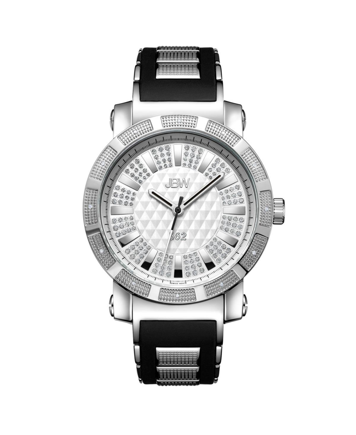 Jbw Mens 562 Diamond (1/8 ct.t.w.) Stainless Steel Watch - Silver Product Image