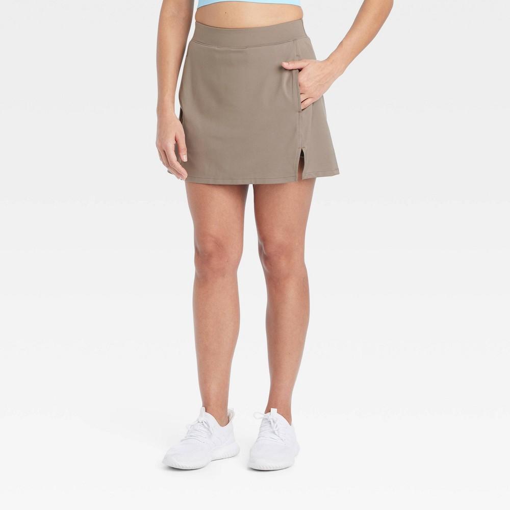 Womens Knit Slit Skort - All In Motion Taupe M Product Image