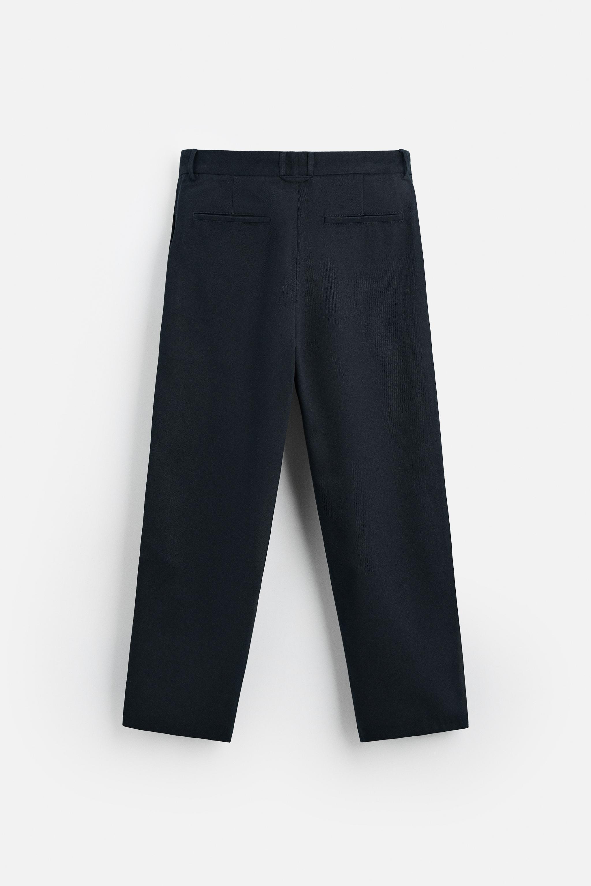 PLEATED COTTON - LYOCELL PANTS Product Image