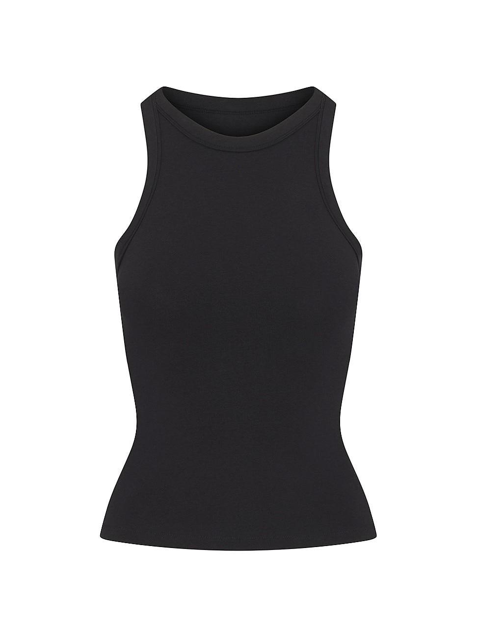 Womens Cotton Jersey Crew Neck Tank Product Image