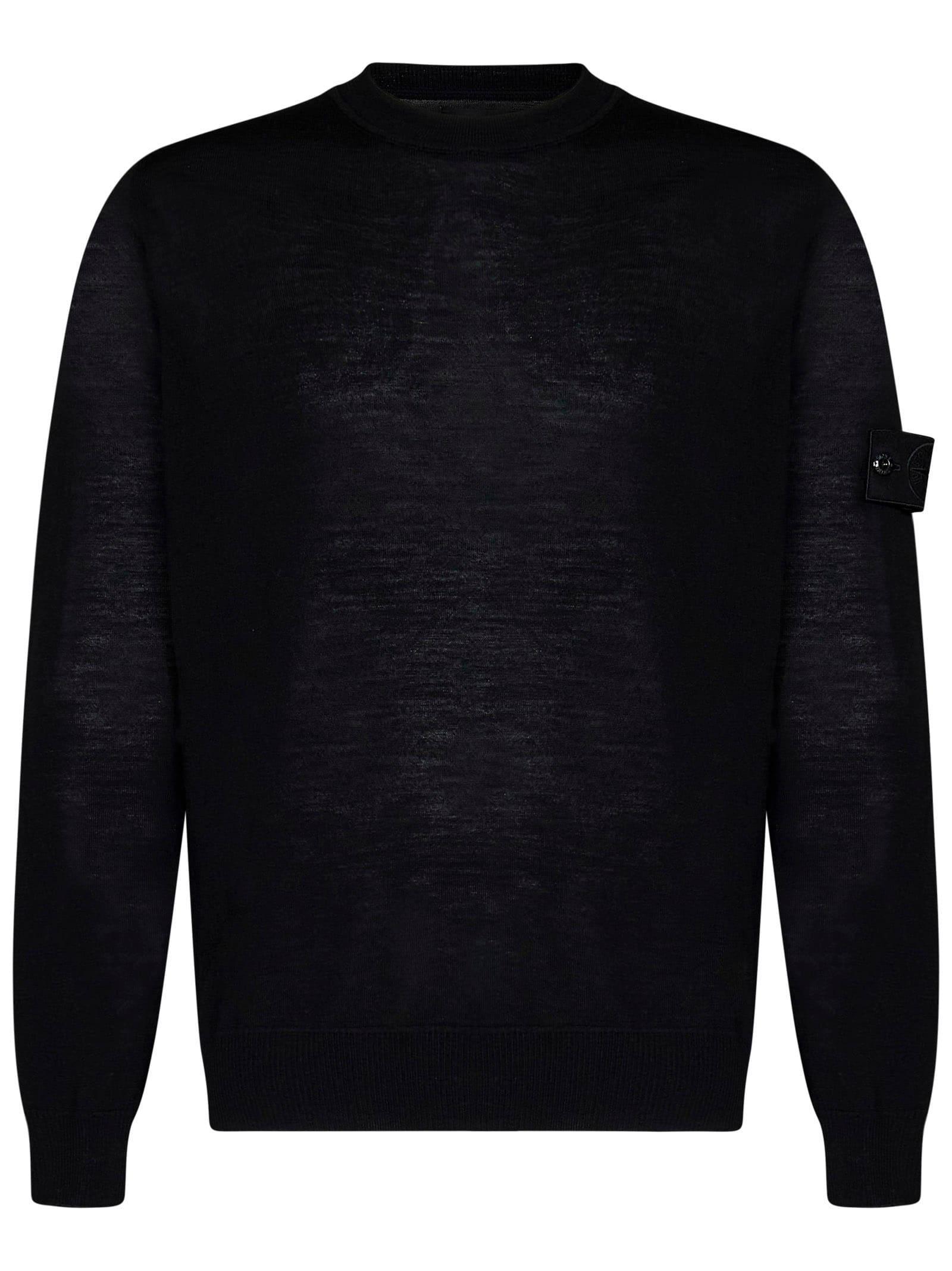 STONE ISLAND Sweater In Black Product Image