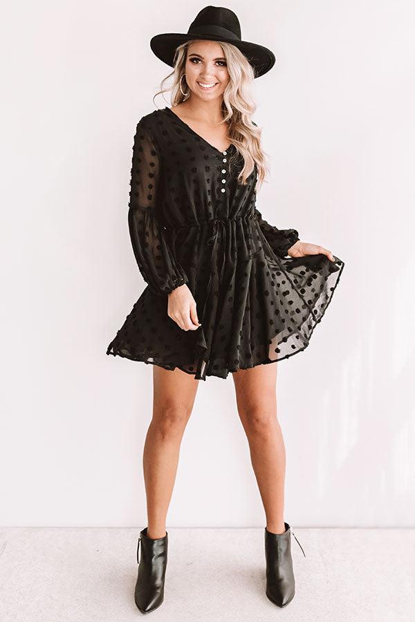 Dreaming Of Paris Shift Dress In Black Product Image