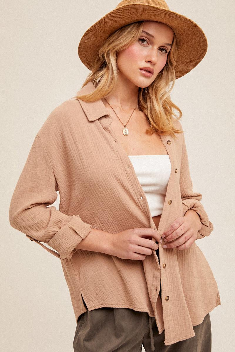 Taupe Cotton Shirt product image