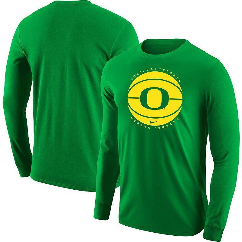 Mens Nike Black Oregon Ducks Basketball Long Sleeve T-shirt Product Image