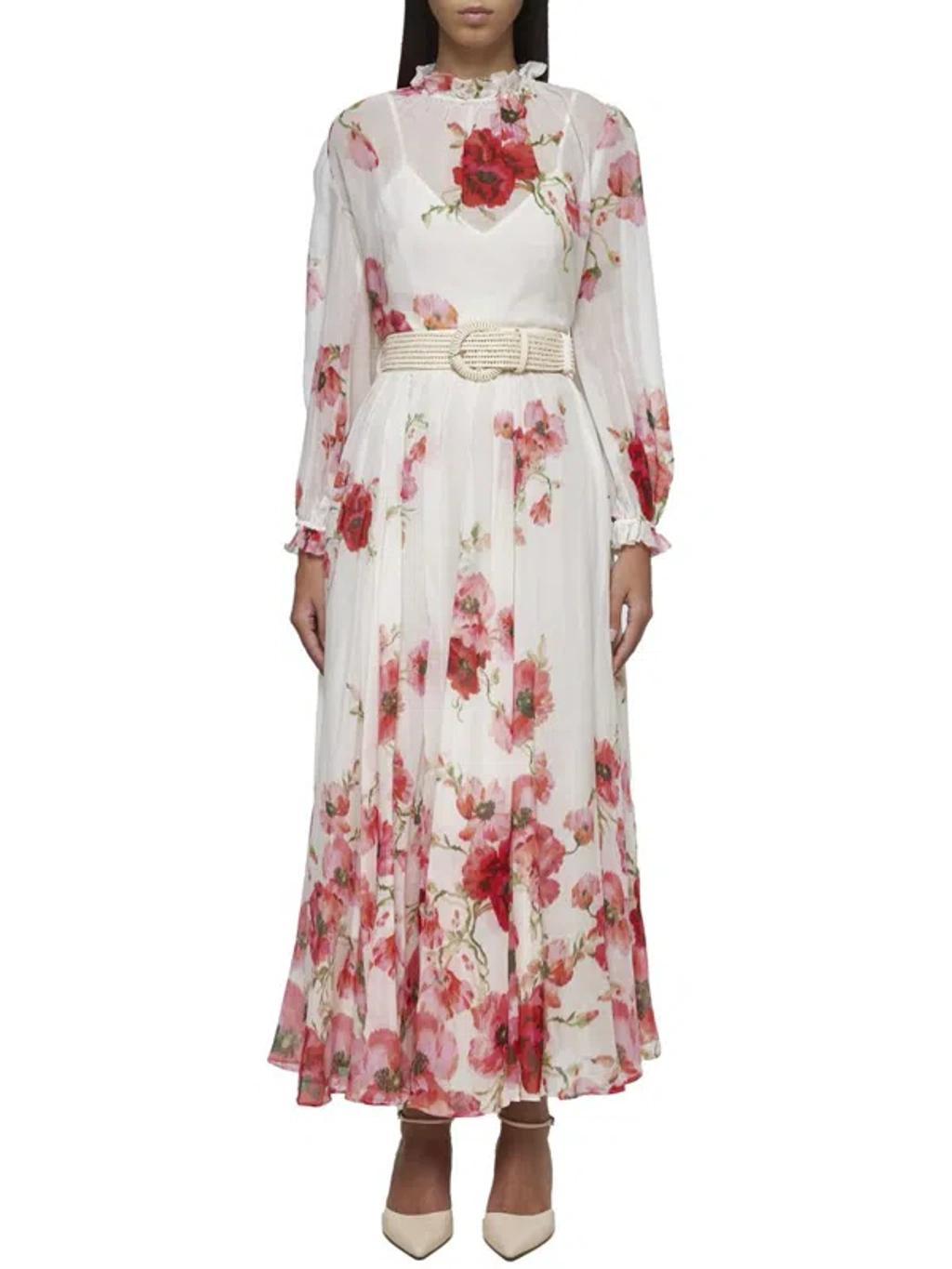 ZIMMERMANN Lightburst Blouse In Cream,red Floral Product Image