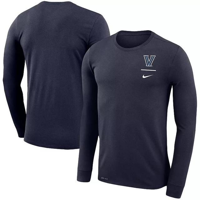 Mens Nike Villanova Wildcats Logo Stack Legend Performance Long Sleeve T-Shirt Blue Product Image