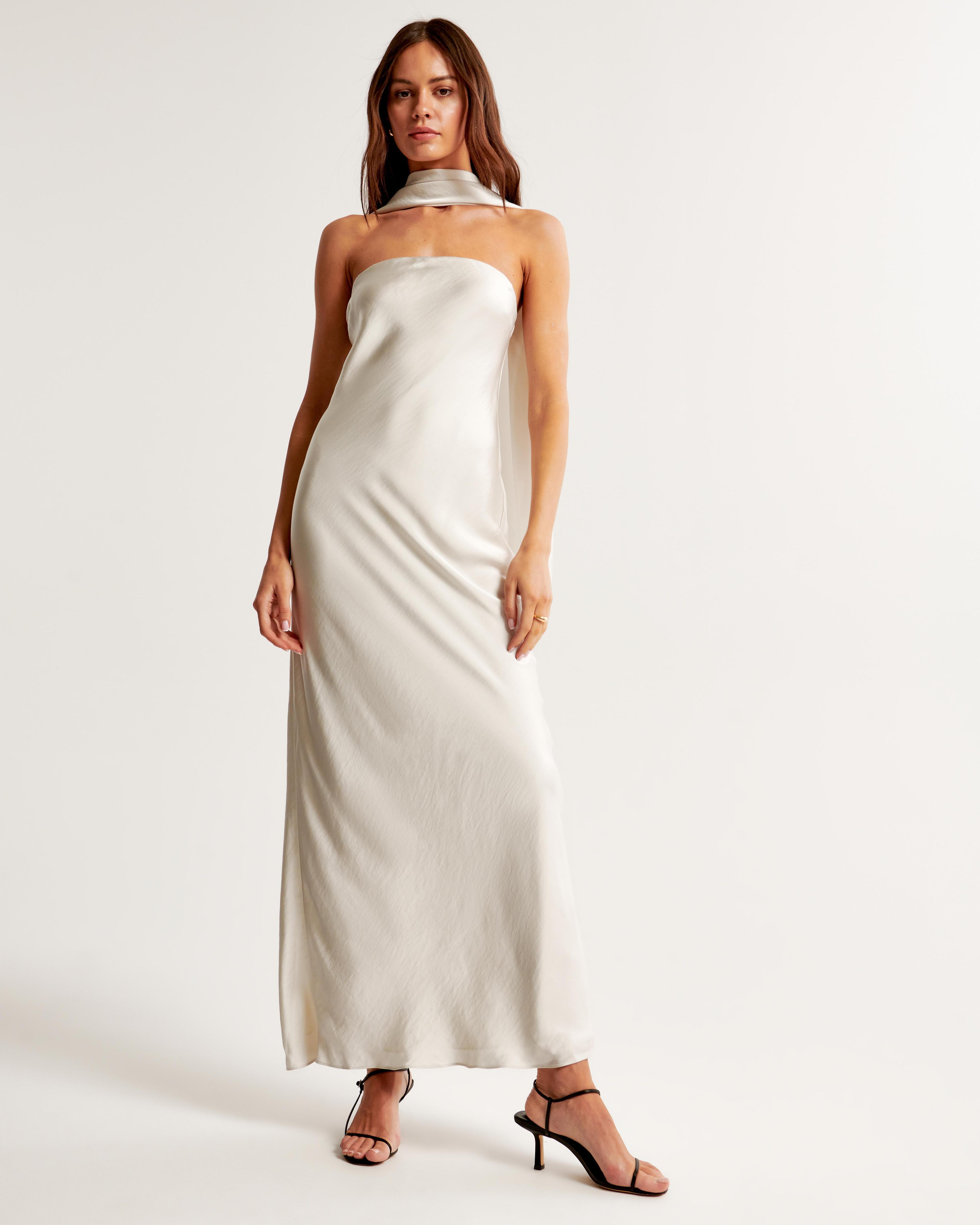 Strapless Scarf Maxi Dress Product Image