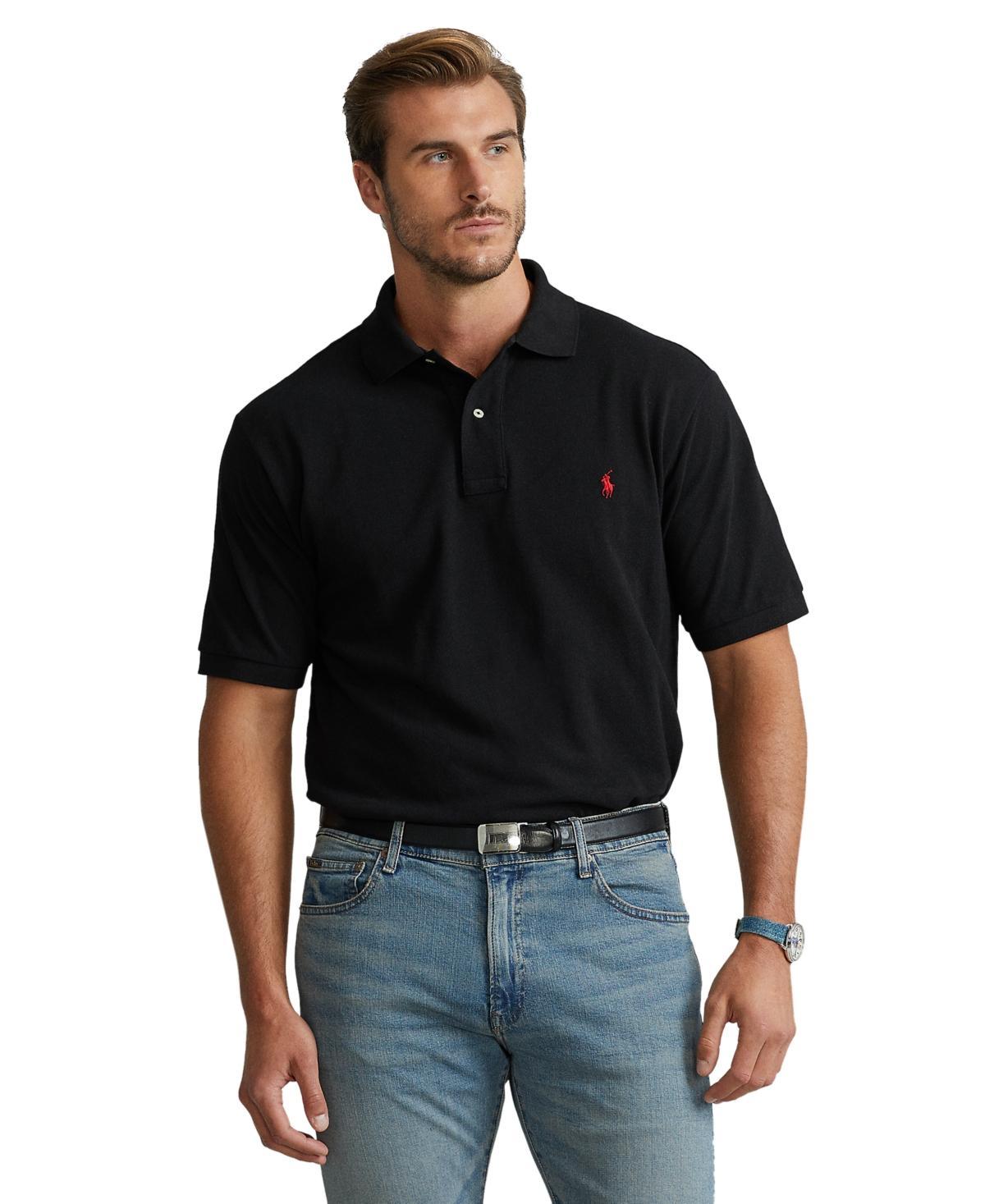 Polo Ralph Lauren Big  Tall Classic Fit Solid Cotton Mesh Polo Shirt Product Image