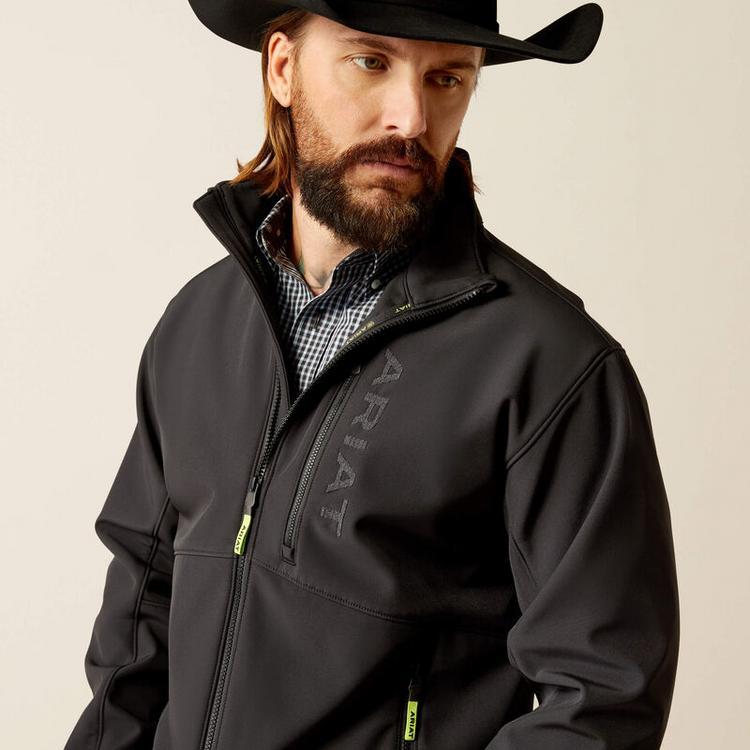 Ariat® Men's Black Logan Softshell Jacket Product Image