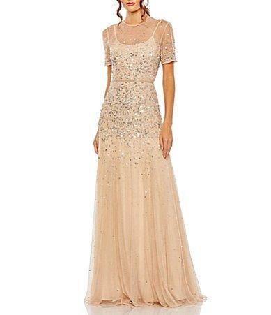 Womens Sequin-Embellished Gown Product Image