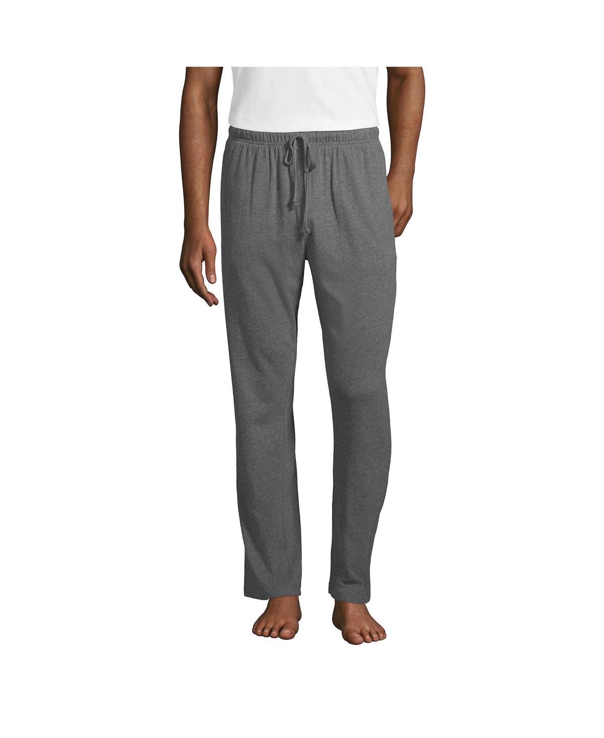 Lands End Mens Tall Knit Jersey Sleep Pants Product Image