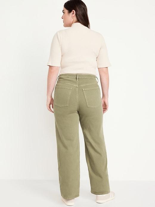 Extra High-Waisted Sky-Hi Wide-Leg Jeans Product Image