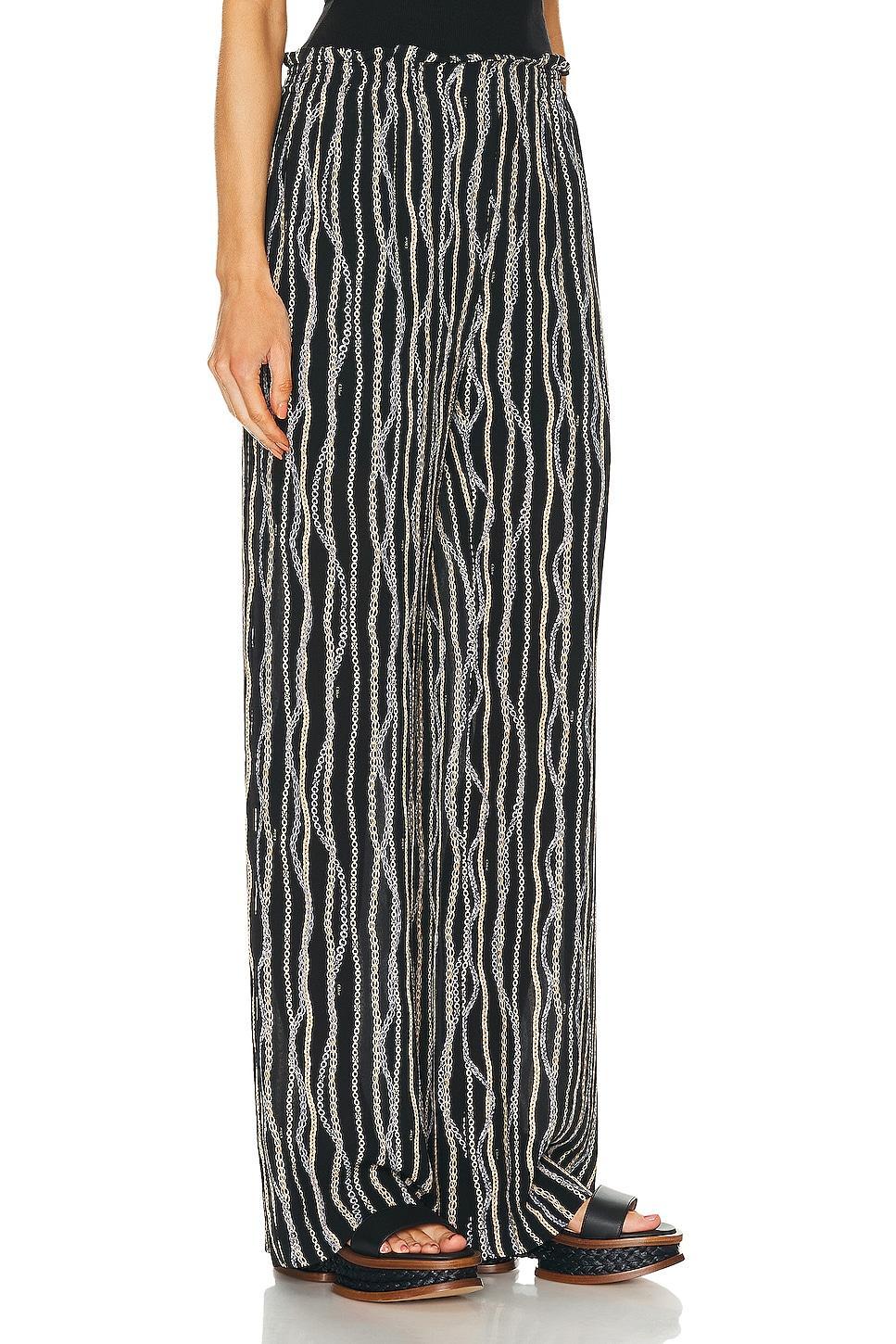 Chloe Printed Pant Black. (also in 38). Product Image