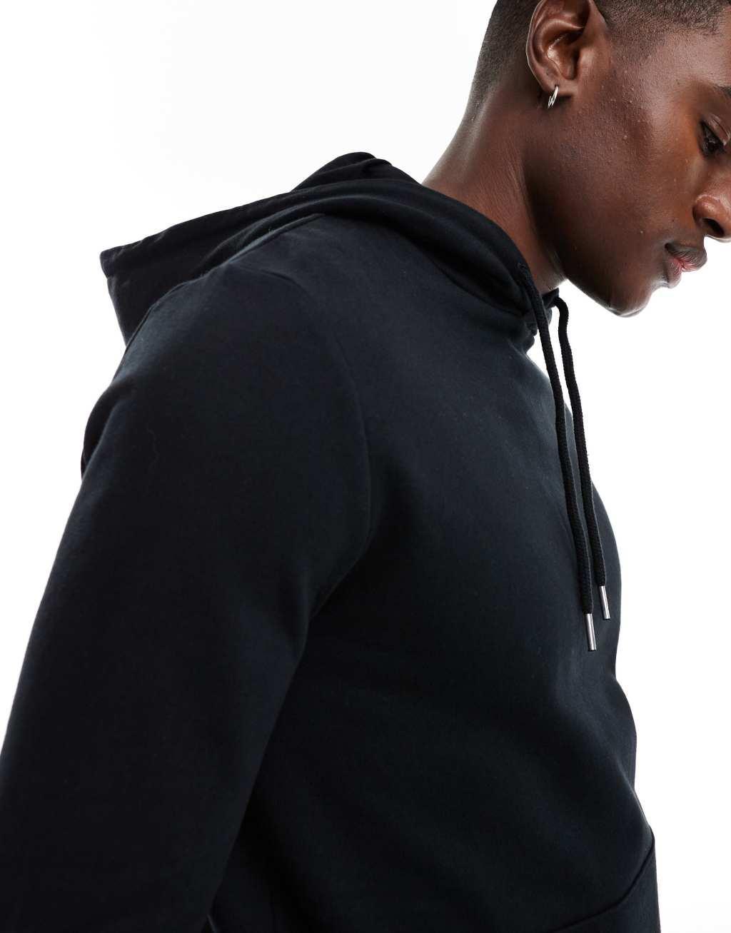 ASOS DESIGN essential hoodie in black Product Image