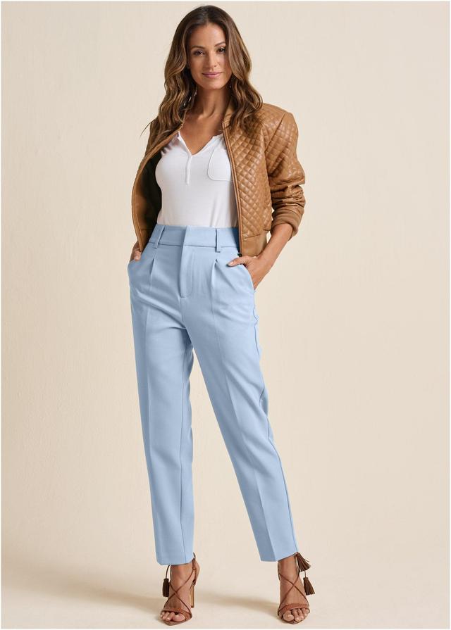 Tailored Suit Pants - Light Blue Product Image