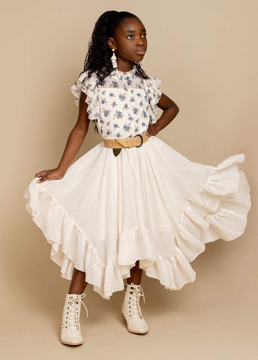 Poesie Skirt in Cream Product Image