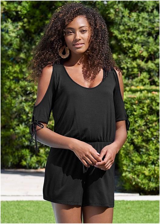 Cold Shoulder Romper Product Image