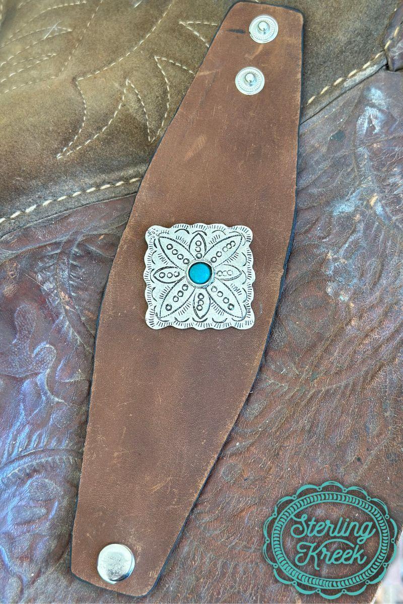 Gone Western Leather Cuff Bracelet Product Image