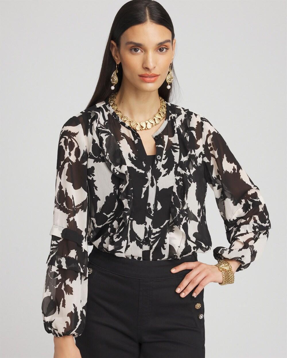 Paisley Ruffles Crinkle Blouse product image