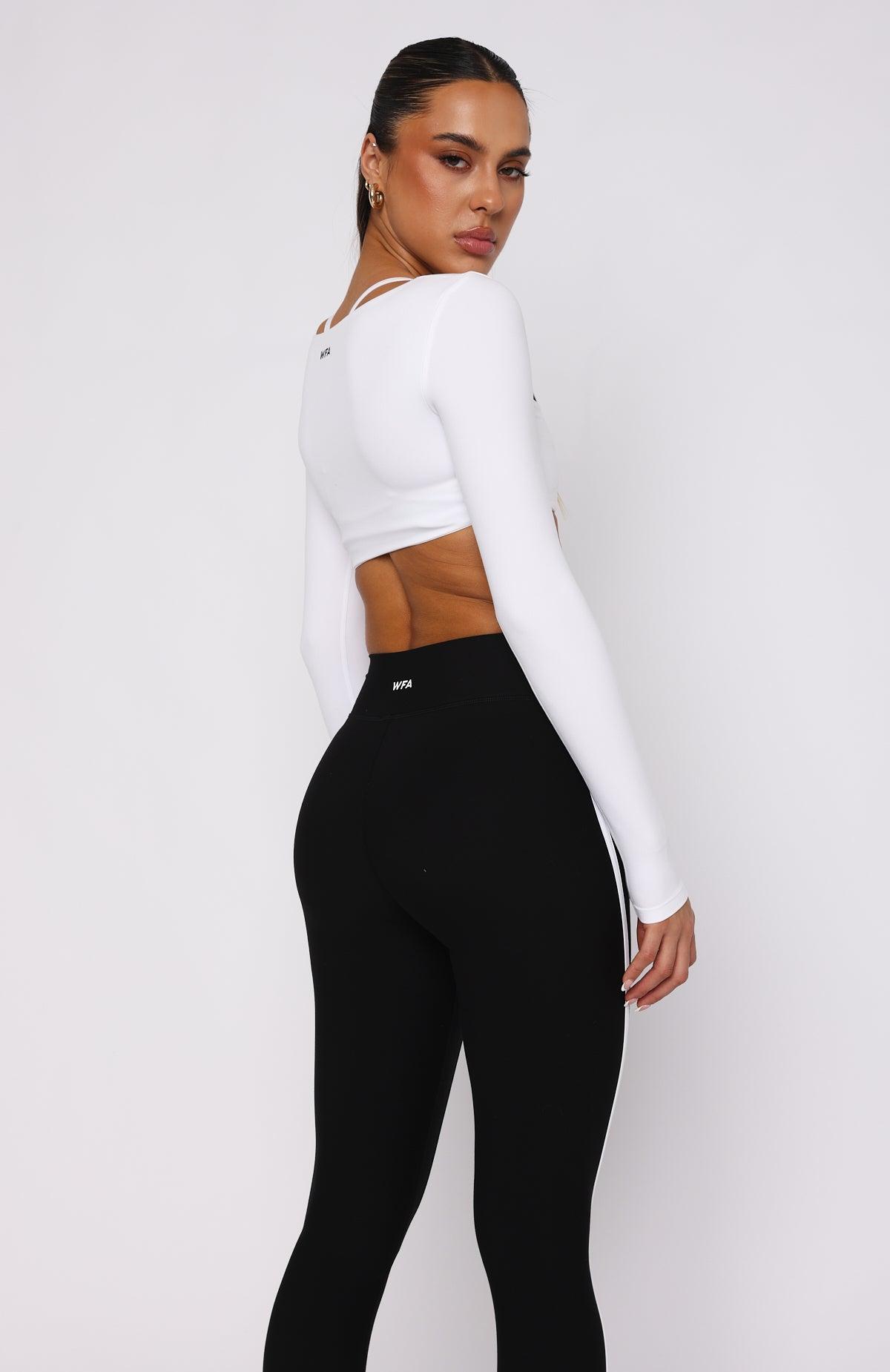 Thriving Long Sleeve Crop White Product Image