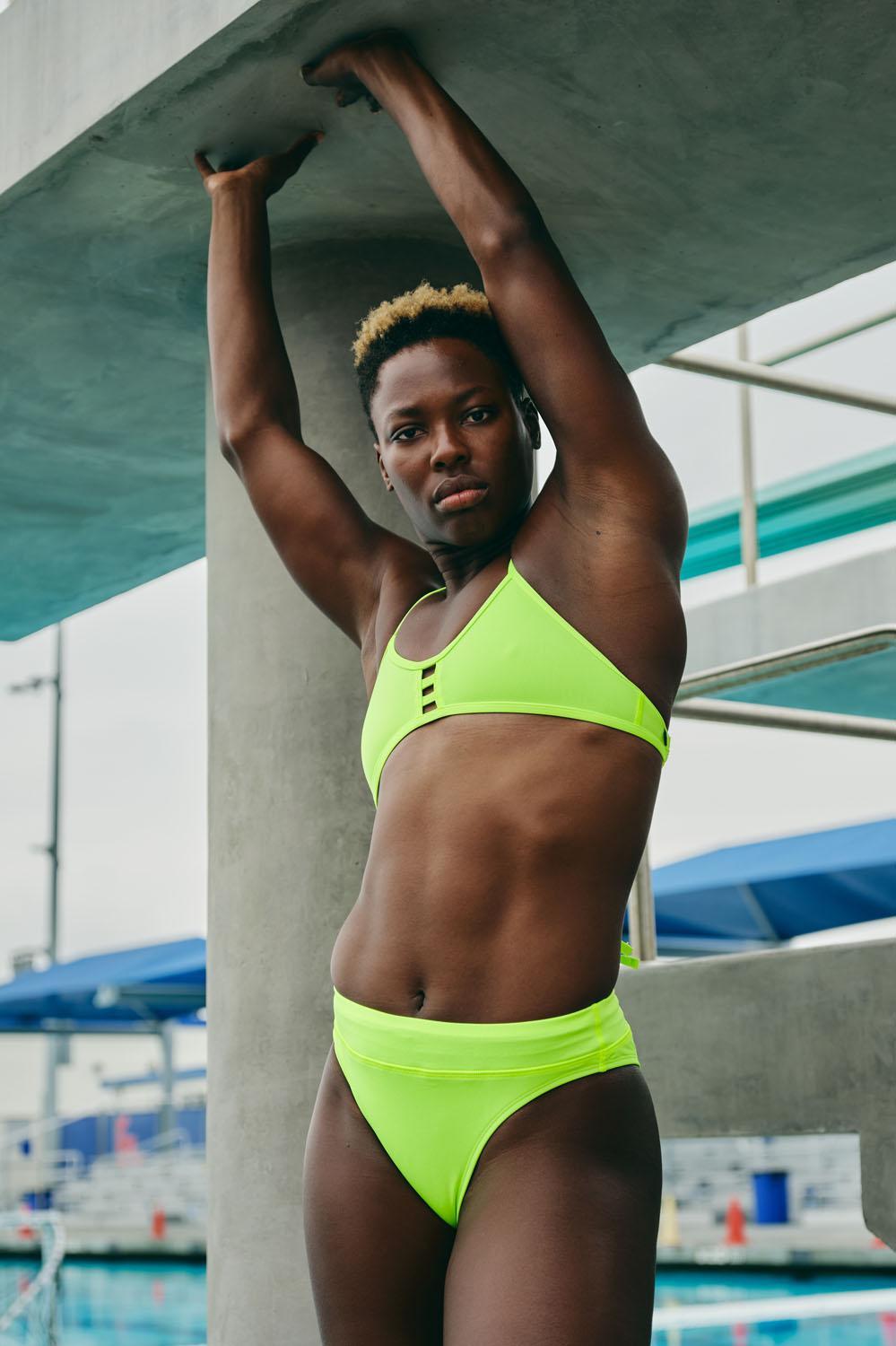 Zoe Bikini Bottom - Neon Yellow Female Product Image