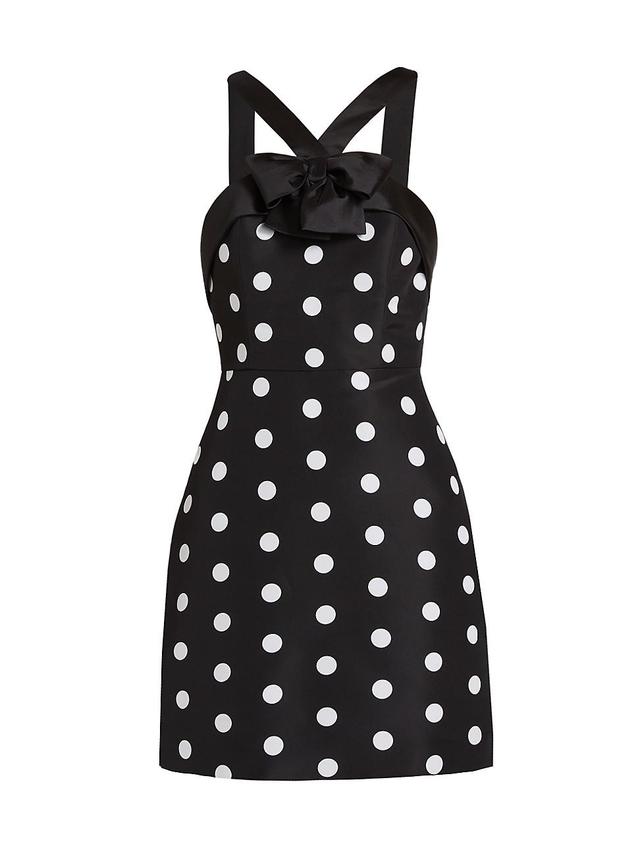 Womens Colette Polka Dot Silk Minidress Product Image