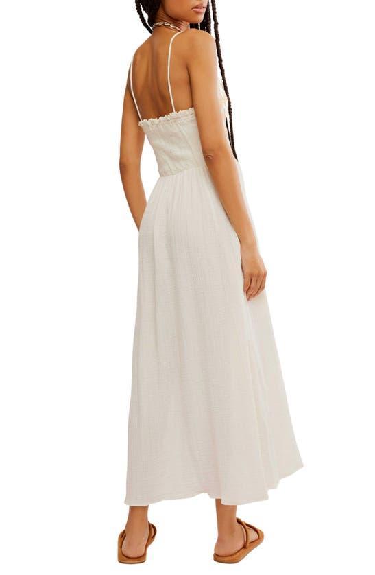 Sweet Nothings Cotton Gauze Maxi Sundress In Beige Product Image