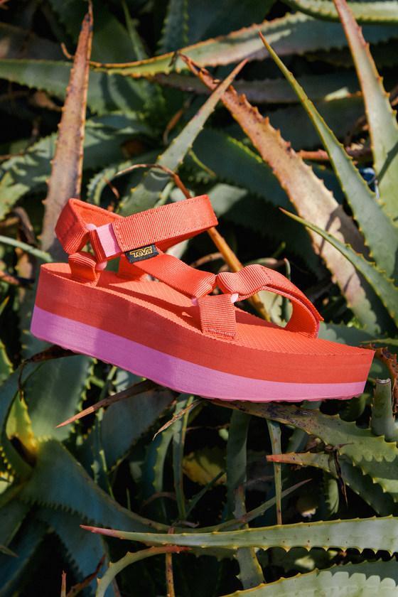 Flatform Universal Hot Pink Sandals Product Image