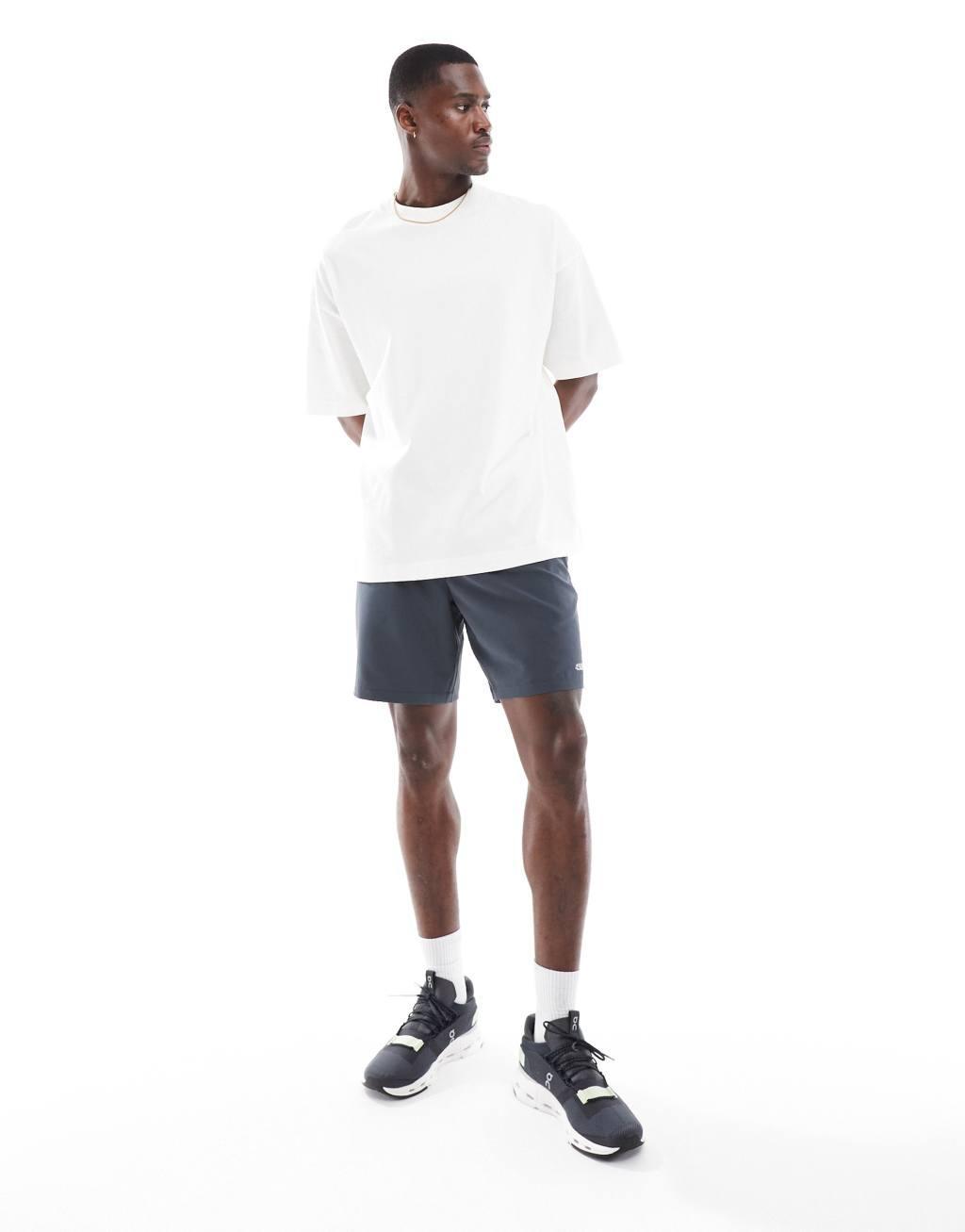 ASOS 4505 Icon oversized training T-shirt with quick dry in white  Product Image