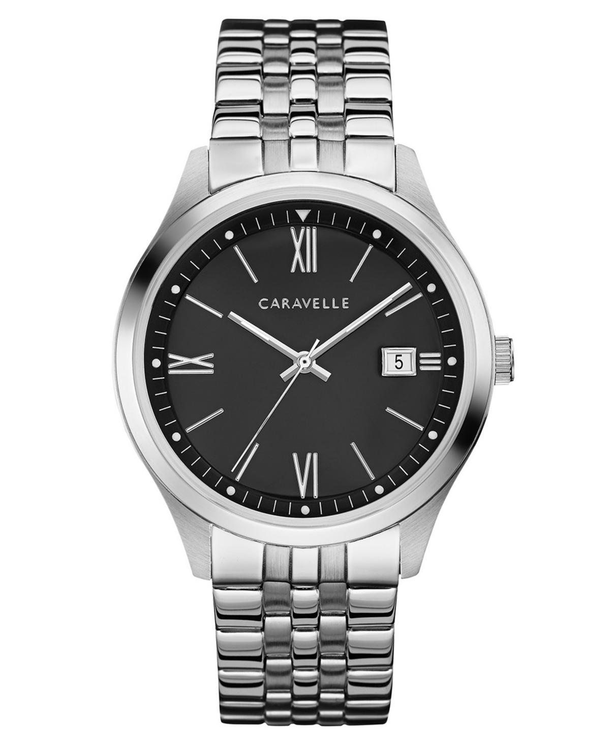 Men's Caravelle by Bulova Watch with Silver-Tone Dial (Model: 43B163) Product Image