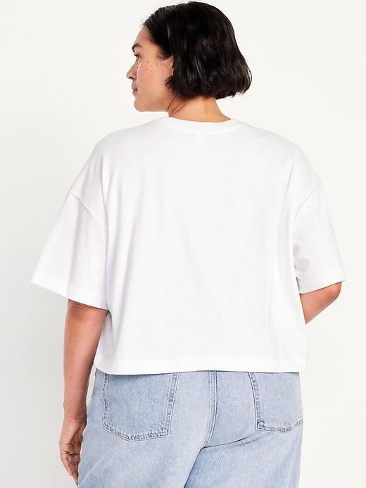 Vintage Oversized Crop T-Shirt Product Image