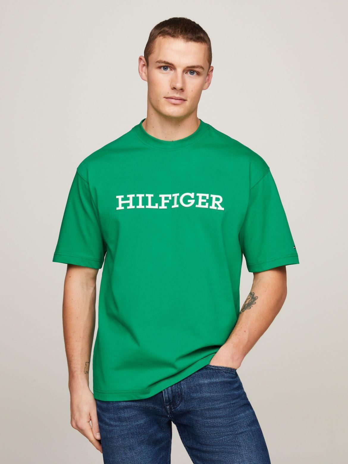 Tommy Hilfiger Men's Embroidered Monotype Logo T-Shirt Product Image