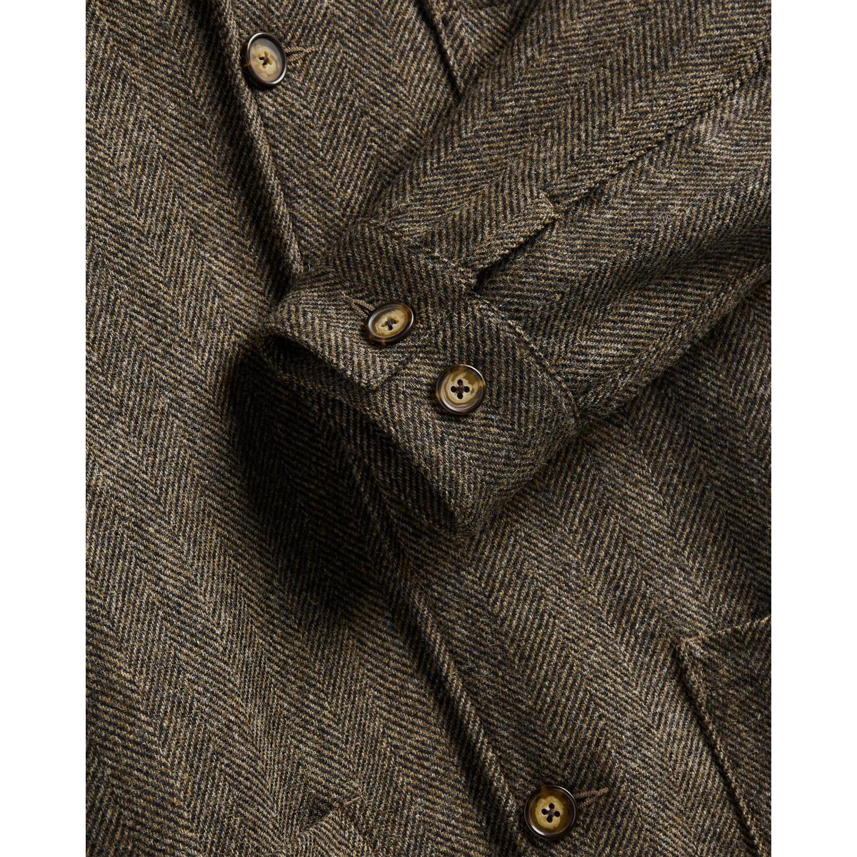 Labura Jacket Herringbone Wool Brown Product Image