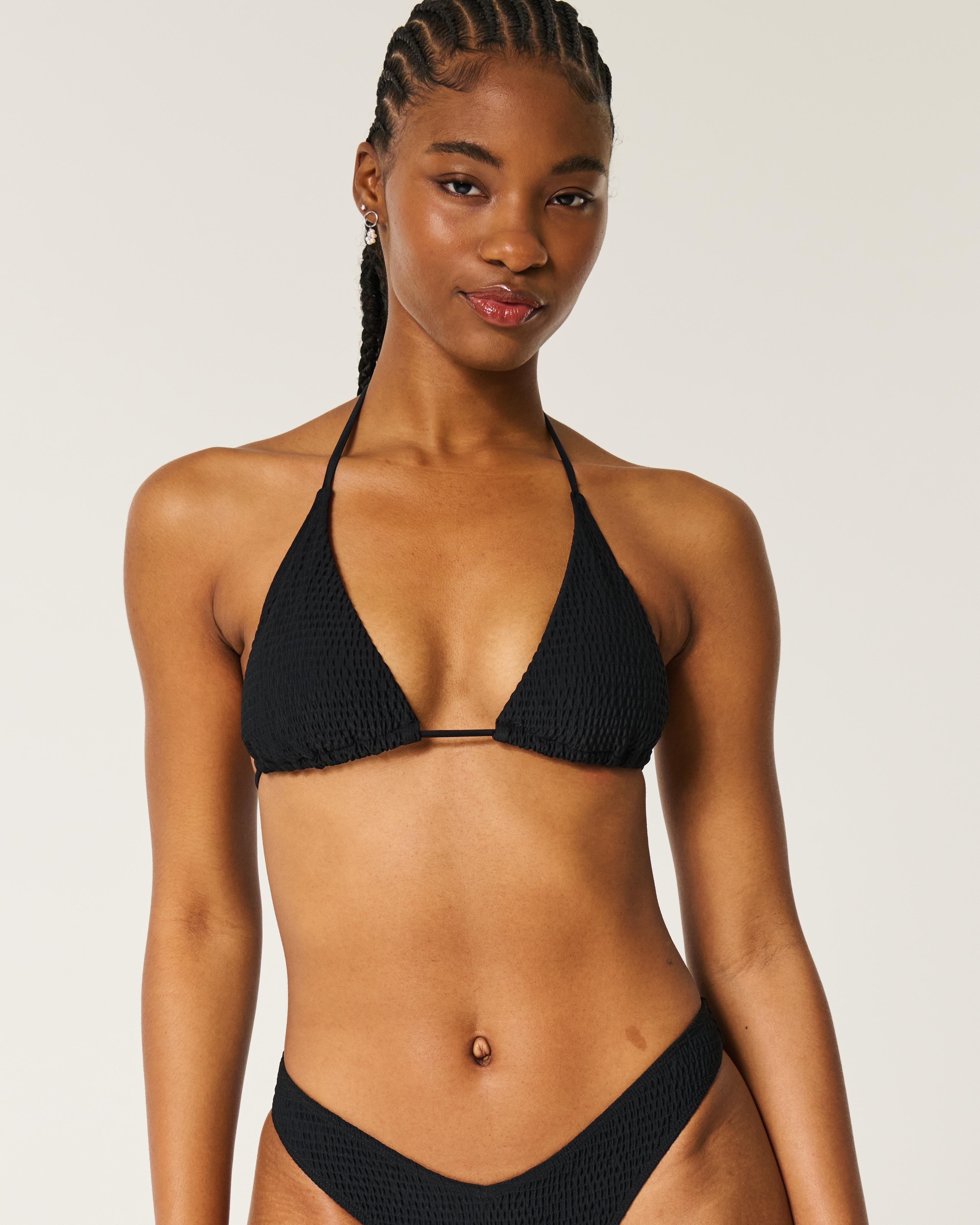 Smocked Mult-Way Triangle Bikini Top Product Image