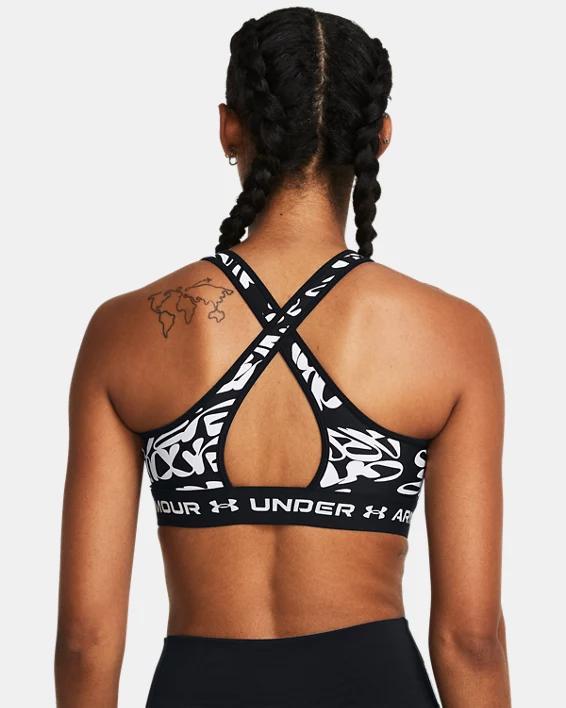 Women's Armour® Mid Crossback Printed Sports Bra Product Image