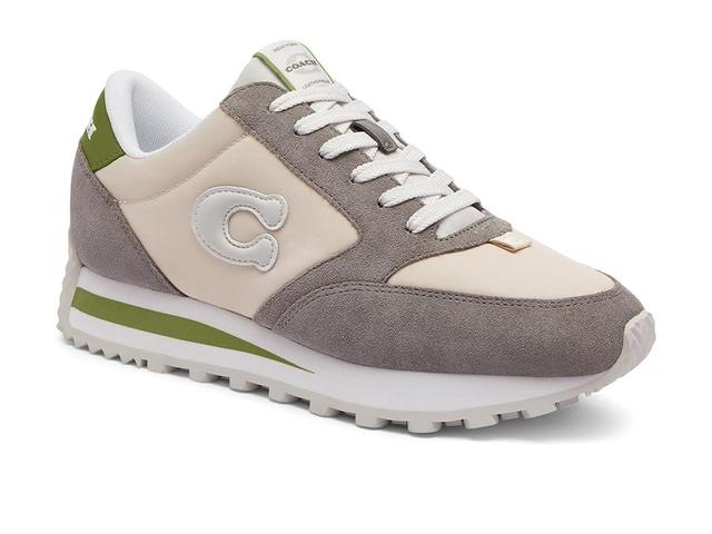 COACH Runner Sneakers (Dark Lime/Chalk) Women's Shoes Product Image