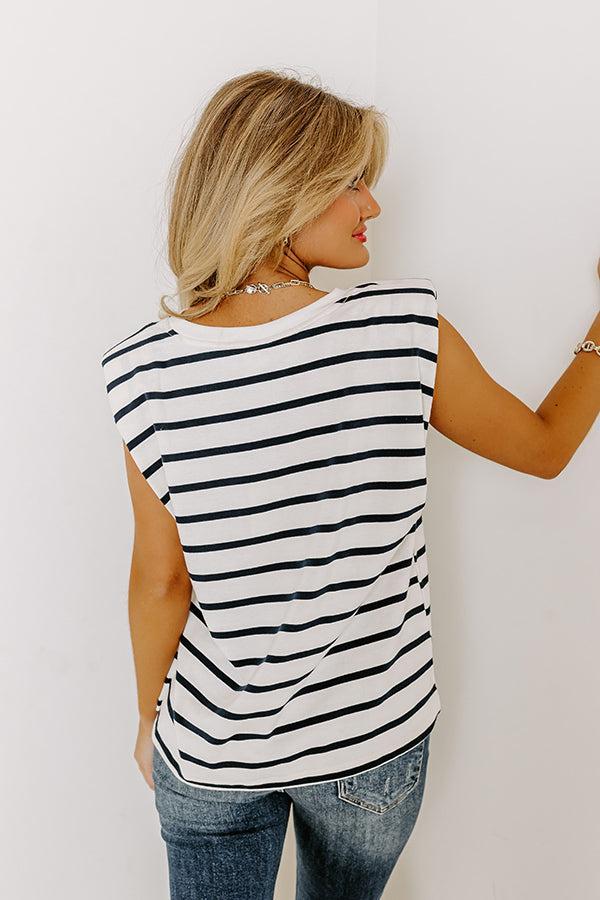 Fact Or Fiction Stripe Top Product Image