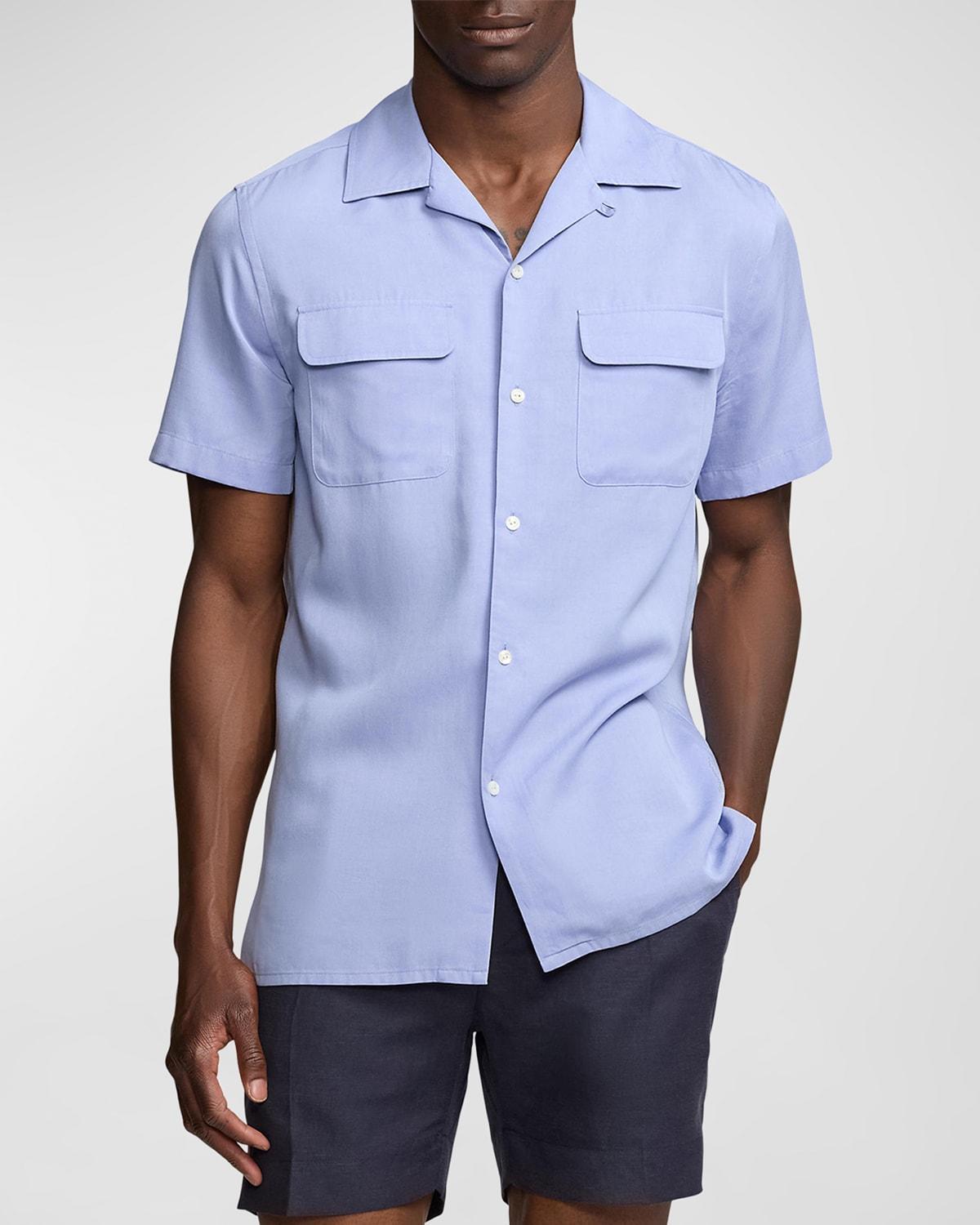 Mens Twill Camp Shirt Product Image