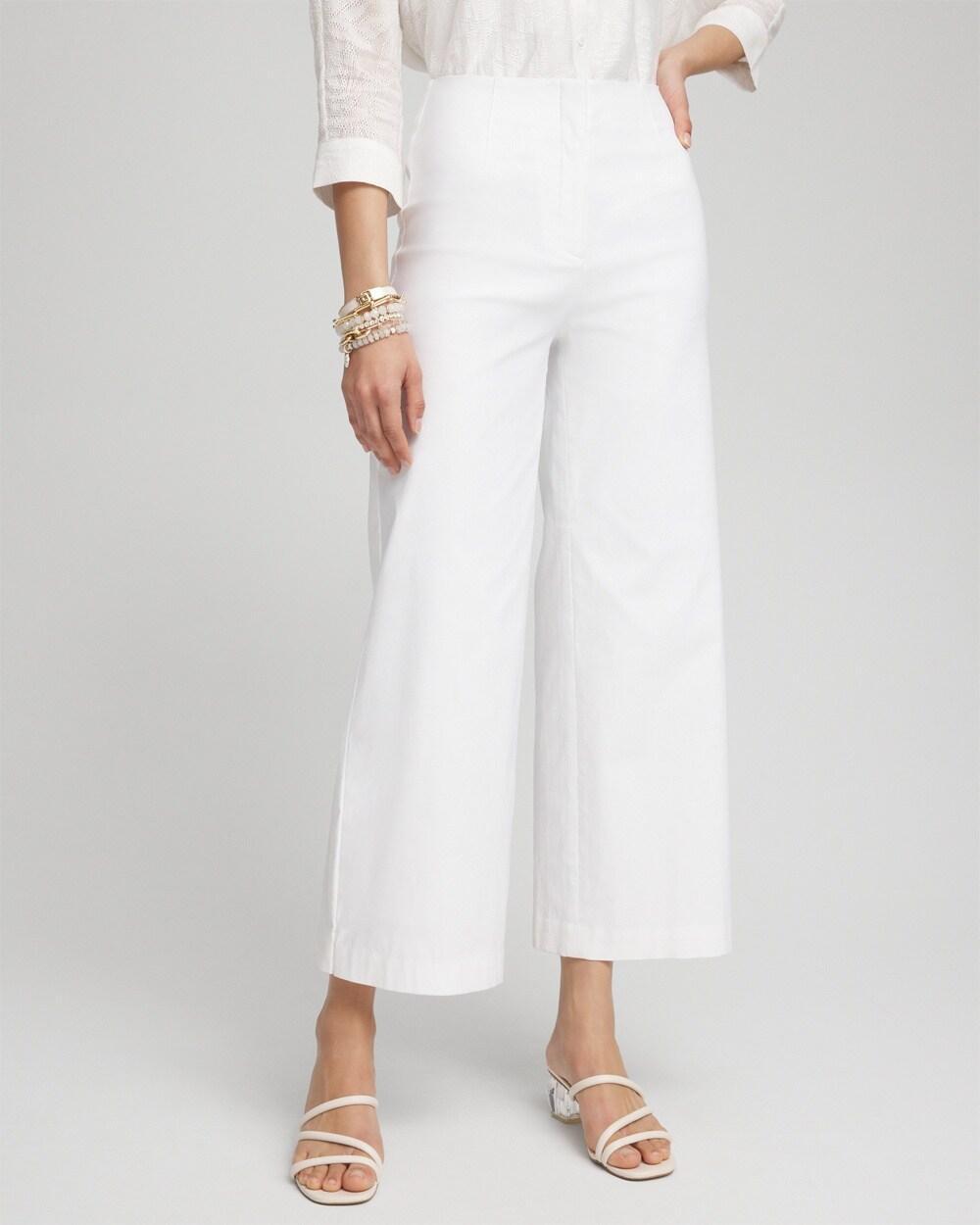 Chico's Women's Wide Leg Cropped Pants Product Image