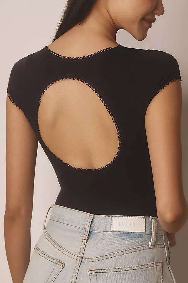 By Anthropologie Seamless Pointelle Bodysuit Product Image